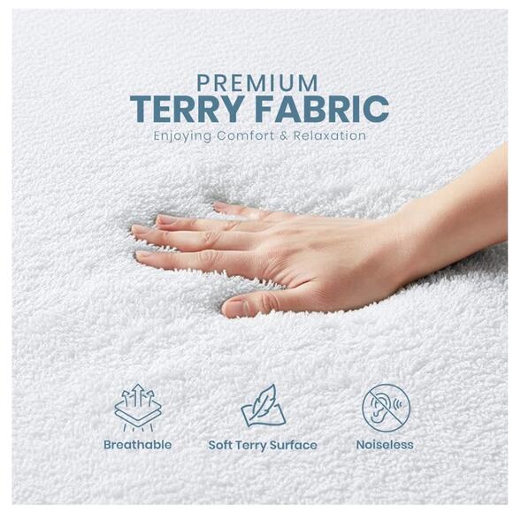 Utopia Bedding Other - Full Mattress Protector Waterproof Terry Cover Deep‎ Pocket White New